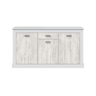 Aparador DACITE 158x87x40cm com 3 portas e 1 gaveta em branco