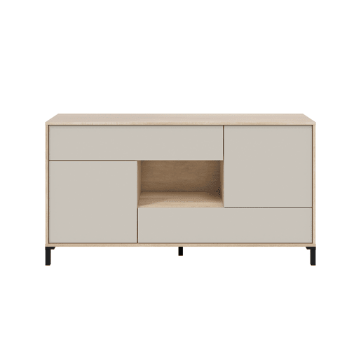 Aparador NAPOLI 151x80x40cm 2 portas e 2 gavetas carvalho e branco Aparador NAPOLI 151x80x40cm 2 portas e 2 gavetas carvalho e branco