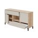 Aparador NAPOLI 151x80cm 2 puertas y 2 cajones Aparador NAPOLI 151x80cm 2 puertas y 2 cajones Blanco/ Madera