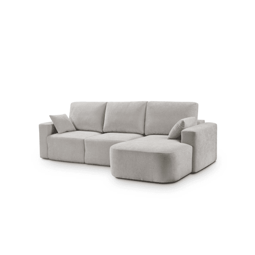 Chaise longue direita ROUND 294cm cinza claro