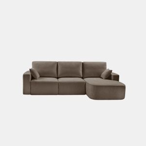 Chaise longue direita ROUND 294cm vison