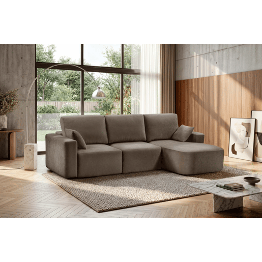 Chaise longue direita ROUND 294cm vison Chaise longue direita ROUND 294cm vison