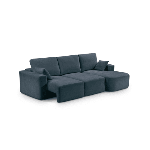 Chaise longue direita ROUND 294cm azul