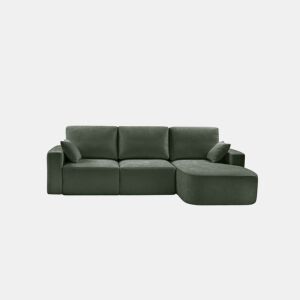 Chaise longue direita ROUND 294cm verde