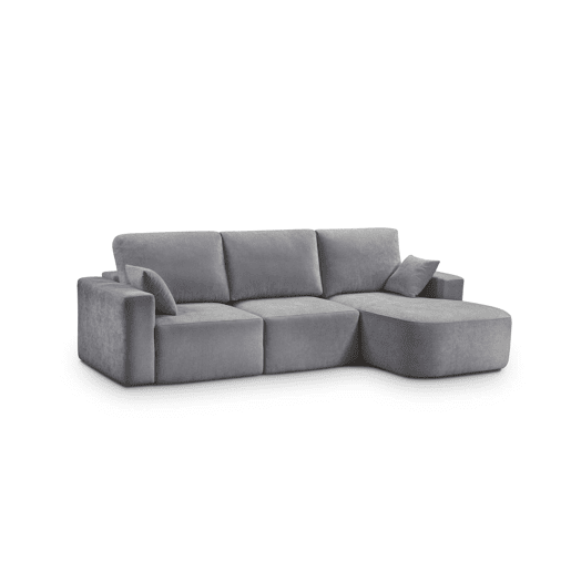 Chaise longue direita ROUND 294cm cinza escuro