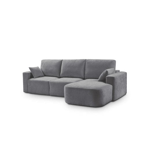 Chaise longue direita ROUND 294cm cinza escuro