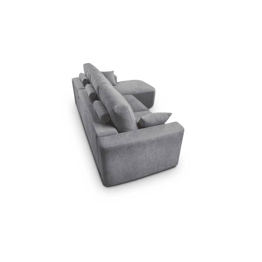 Chaise longue direita ROUND 294cm cinza escuro