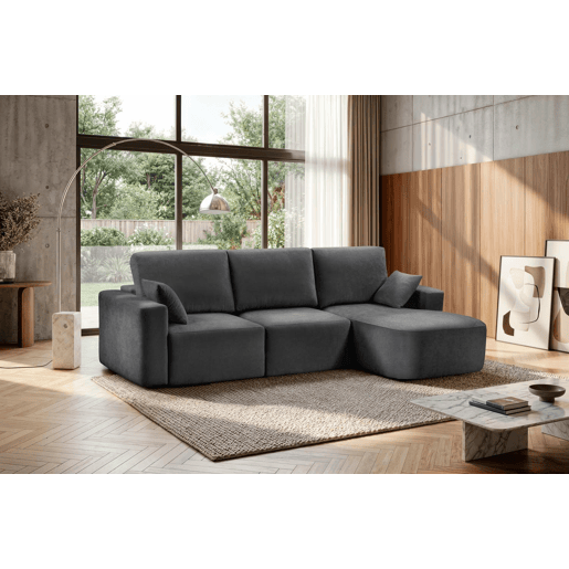 Chaise longue direita ROUND 234cm antracite Chaise longue direita ROUND 234cm antracite