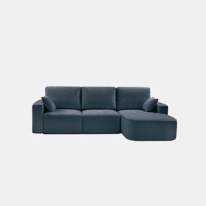 Chaise longue direita ROUND 234cm azul