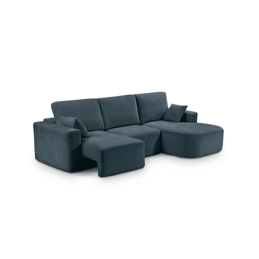 Chaise longue direita ROUND 234cm azul