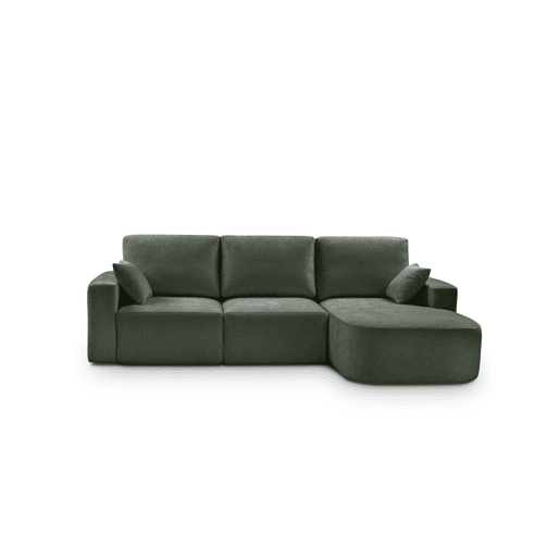 Chaise longue direita ROUND 234cm verde