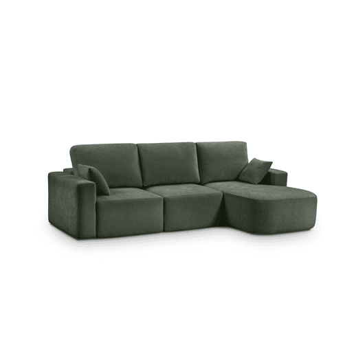Chaise longue direita ROUND 234cm verde