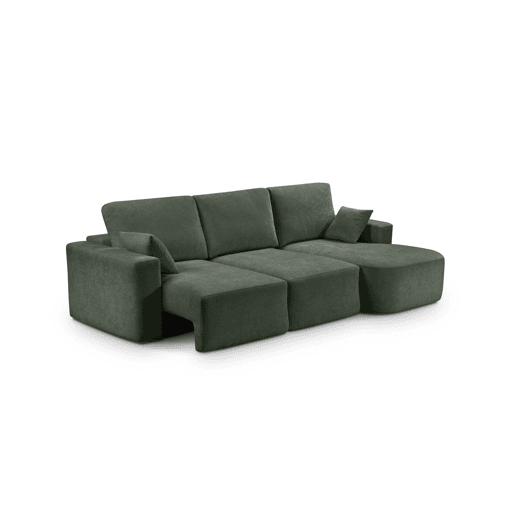 Chaise longue direita ROUND 234cm verde
