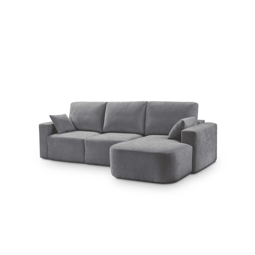 Chaise longue direita ROUND 234cm cinza escuro