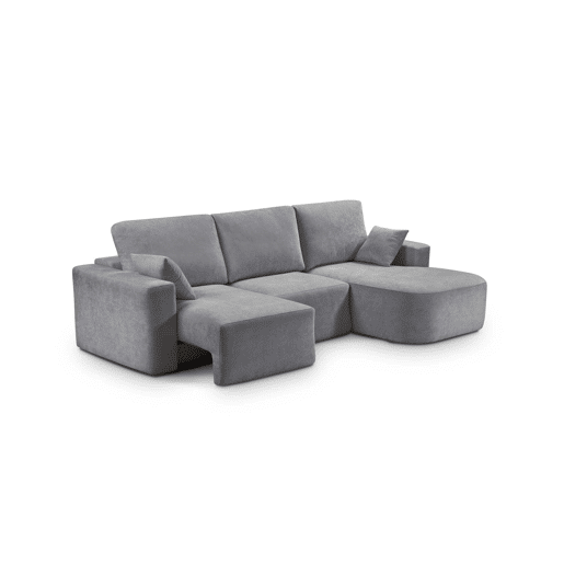 Chaise longue direita ROUND 234cm cinza escuro