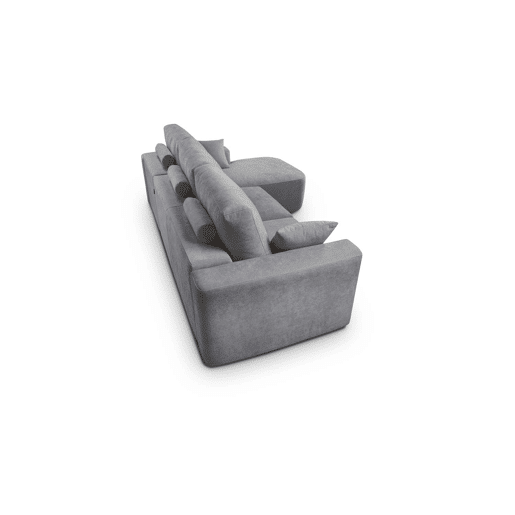 Chaise longue direita ROUND 234cm cinza escuro