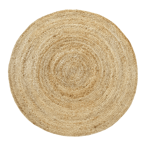 Tapete redondo de juta ALHAMBRA 100cm cor natural Tapete redondo de juta ALHAMBRA 100cm cor natural