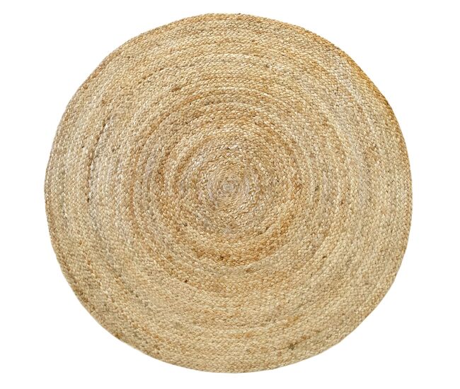 Alfombra yute alhambra redonda 100cm color natural