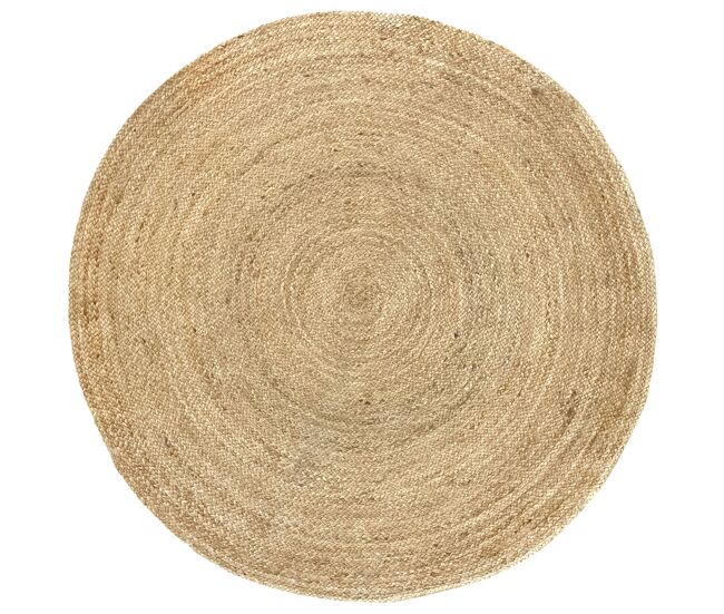 Alfombra yute alhambra redonda 150cm color natural