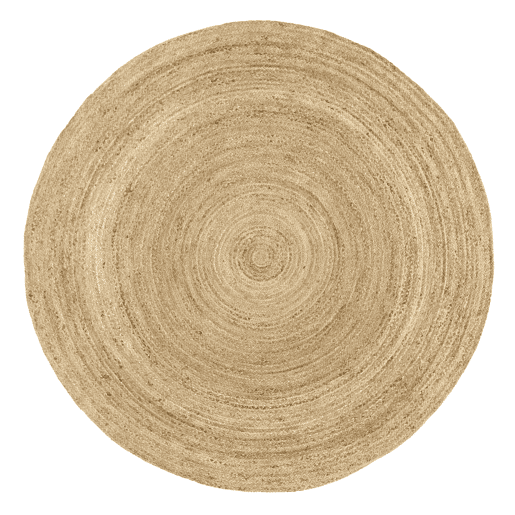 Tapete redondo de juta ALHAMBRA 200cm cor natural