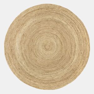 Tapete redondo de juta ALHAMBRA 200cm cor natural