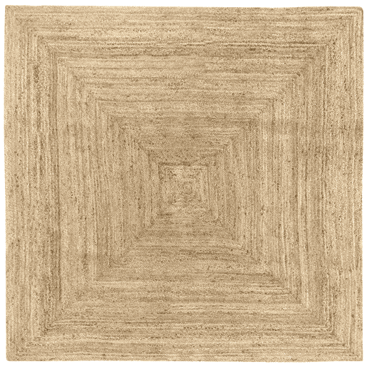 Tapete de juta ALHAMBRA 200x200cm cor natural