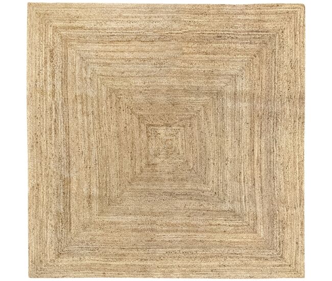 Alfombra yute alhambra 200x200cm color natural