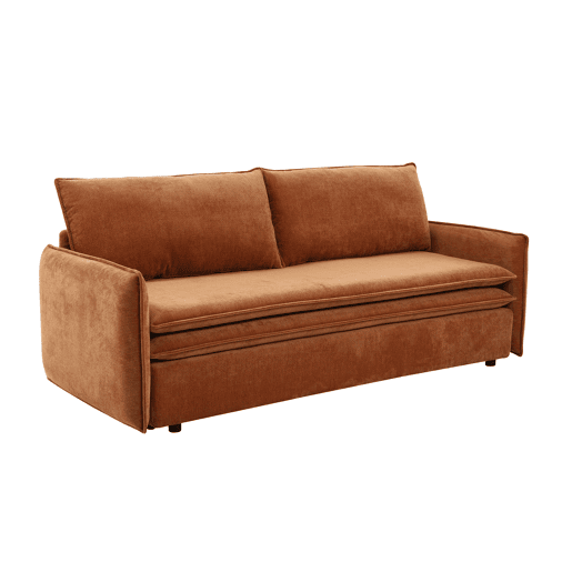 Sofá cama 3 lugares KEITH cor terracota
