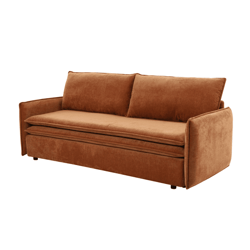 Sofá cama 3 lugares KEITH cor terracota