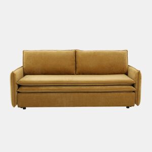 Sofá cama 3 lugares KEITH cor mostarda