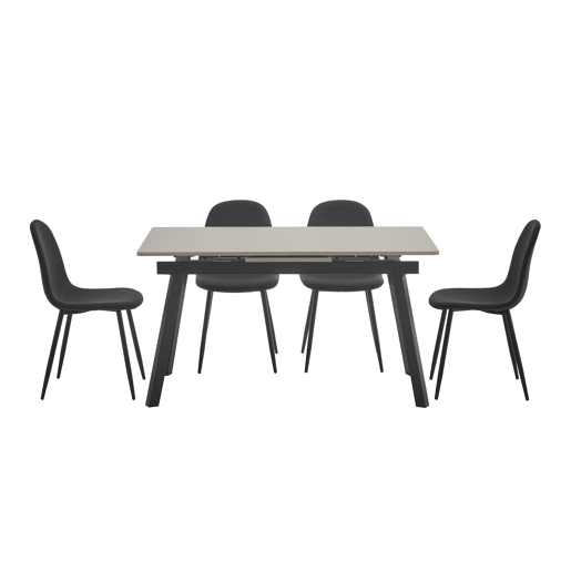 Conjunto de jantar STARK com 1 mesa e 4 cadeiras Conjunto de jantar STARK com 1 mesa e 4 cadeiras