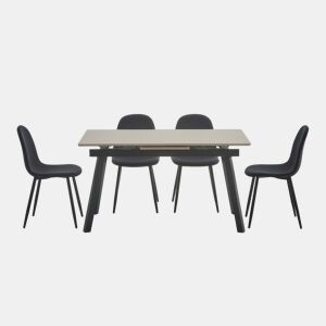 Conjunto de jantar STARK com 1 mesa e 4 cadeiras