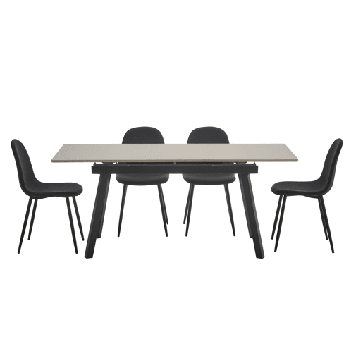 Conjunto de jantar STARK com 1 mesa e 4 cadeiras Conjunto de jantar STARK com 1 mesa e 4 cadeiras