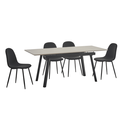 Conjunto de jantar STARK com 1 mesa e 4 cadeiras Conjunto de jantar STARK com 1 mesa e 4 cadeiras