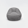 Puff cadeirão MIKY 85x90x70cm cinza