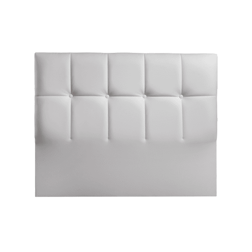 Cabeceira MOZART 145x115x7cm pele sintética branco
