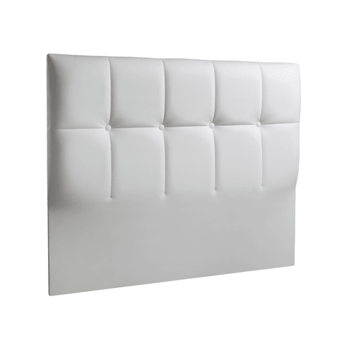 Cabeceira MOZART 145x115x7cm pele sintética branco