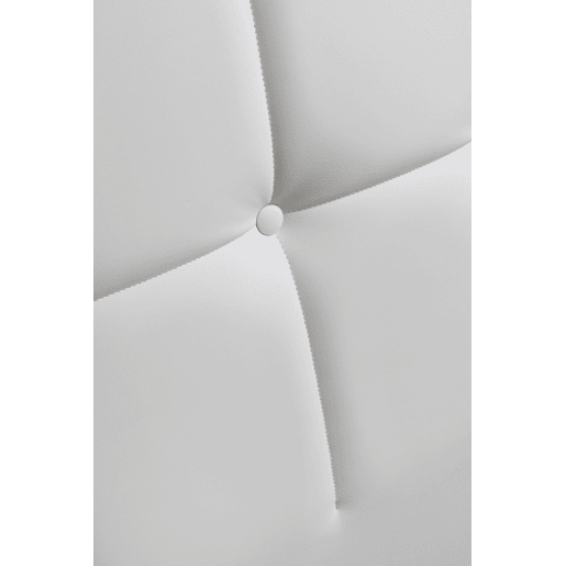 Cabeceira MOZART 145x115x7cm pele sintética branco