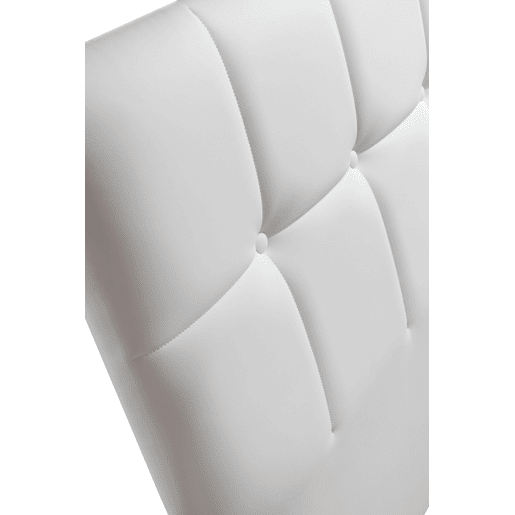 Cabeceira MOZART 145x115x7cm pele sintética branco