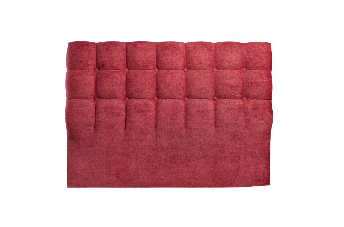 Cabecero monet 160x115x7cm tela lot burdeos - conforama