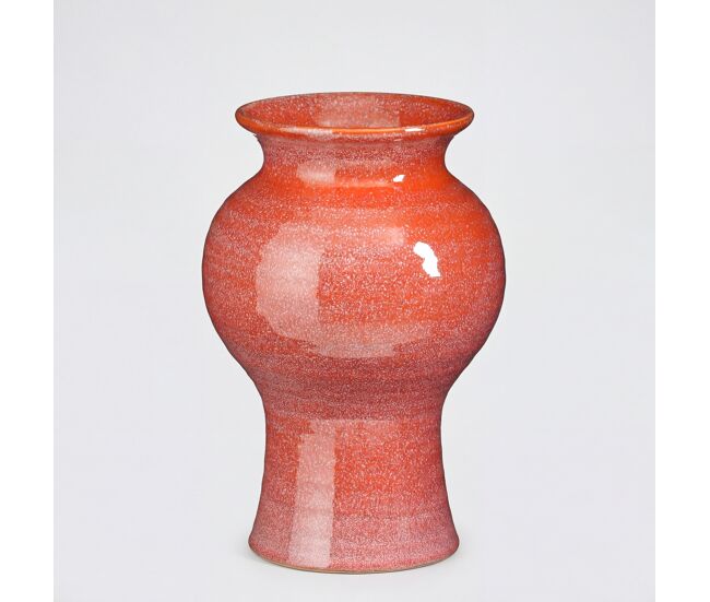 Jarrón jaipur ceramica naranja 27cm