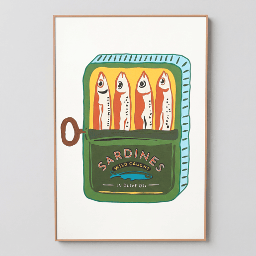 Quadro SARDINAS 40x60cm com moldura
