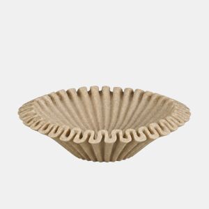 Taça decorativa RODAS creme 22cm