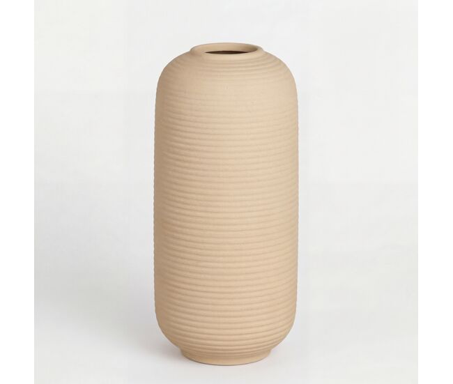 Jarrón lodi ceramica color hueso 26cm