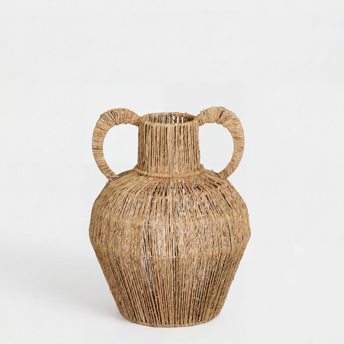 Jarrón NALA en yute 38cm color natural 