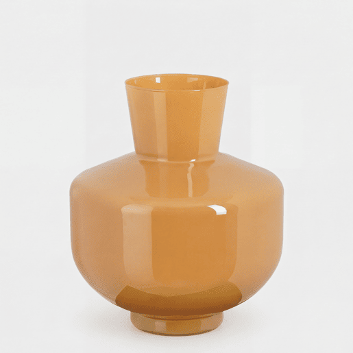 Jarro PASTEL CARAMEL L vidro pintado 29,5cm