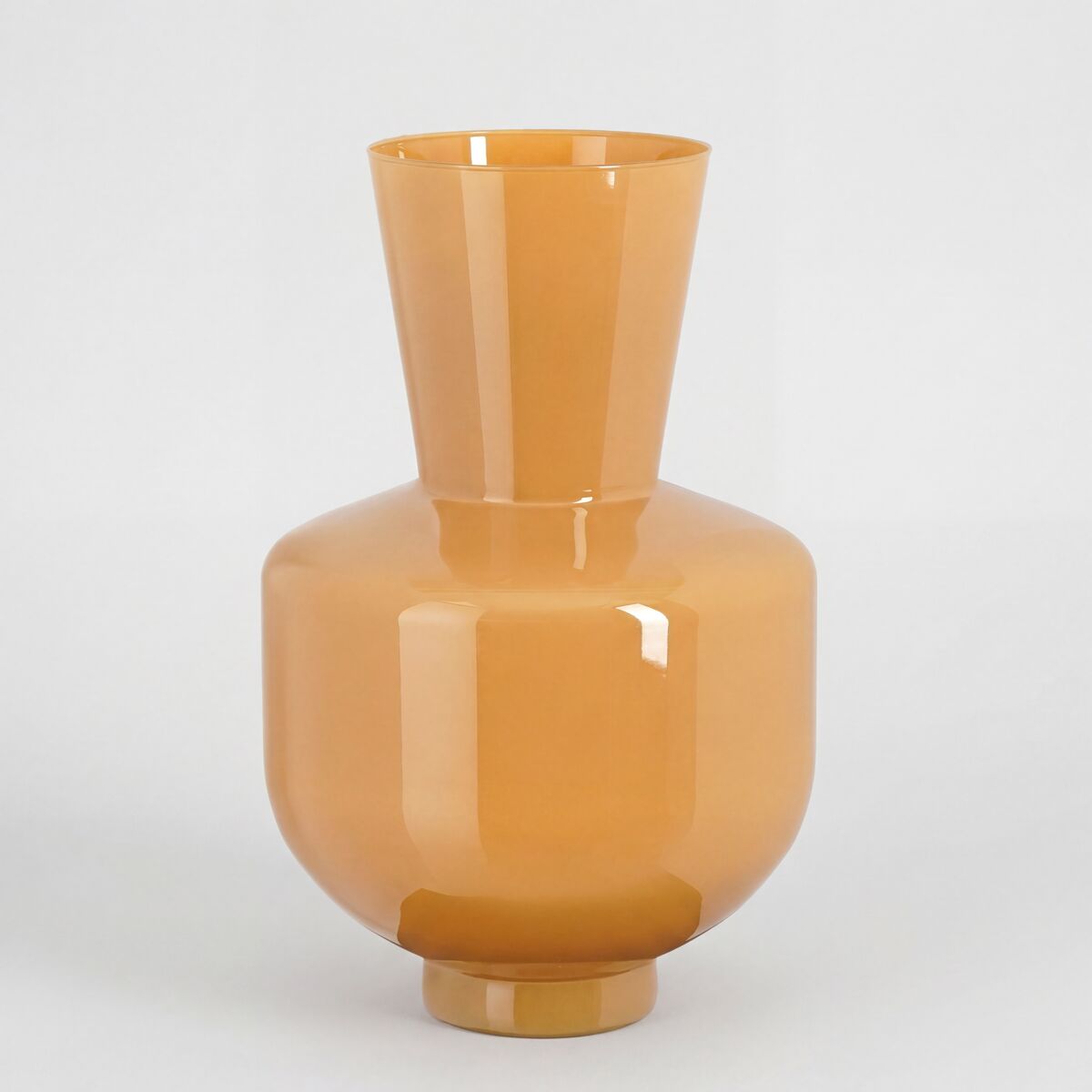 Jarrón pastel caramel l vidrio pintado 45cm