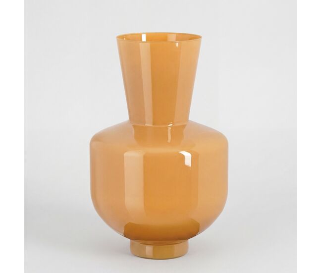 Jarrón pastel caramel l vidrio pintado 45cm