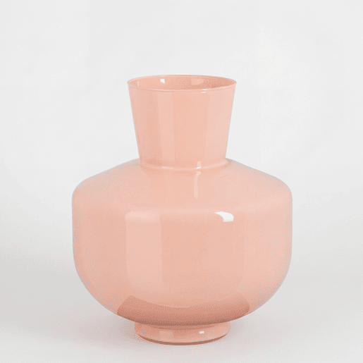 Jarro PASTEL ROSA L vidro pintado 45cm Jarro PASTEL ROSA L vidro pintado 45cm