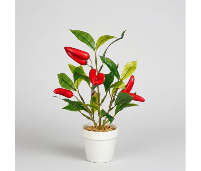 Planta floral artificial guindillas 28x15cm